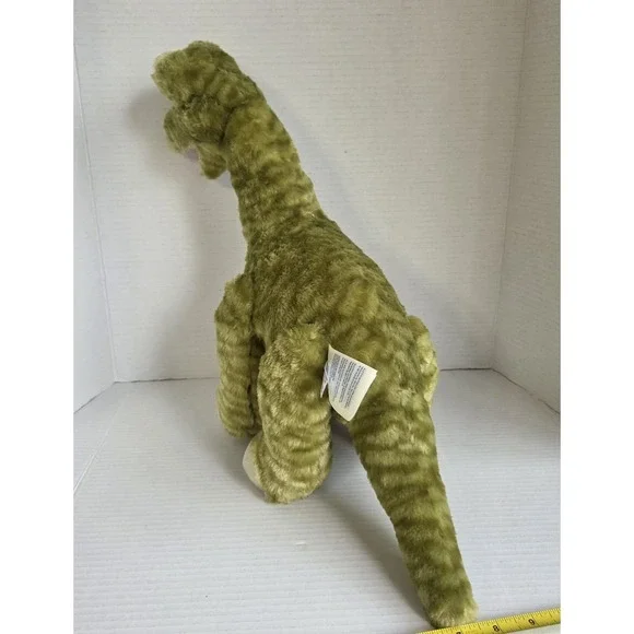 Build A Bear BAB Striped Green Brachiosaurus Dinosaur 2015 Plush Stuffed 22 inch - Picture 6 of 13